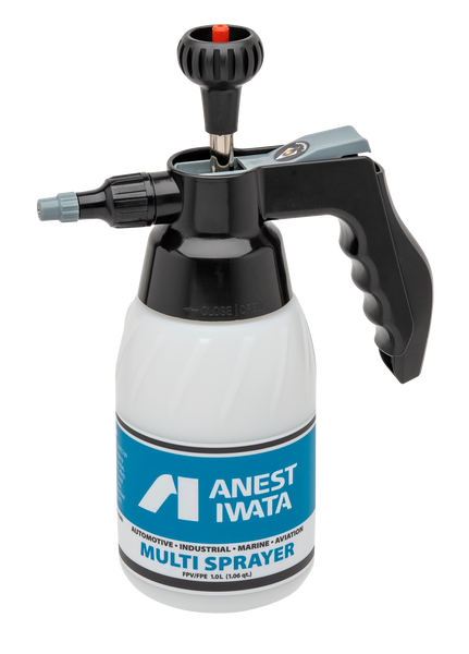 Anest Iwata 140021A0-T ICON-M233N-HWM2 30:1 Multi Spray Pump on Wall Mount w/ MSGS-200 Spray Gun and 513 Tip, Hopper Set